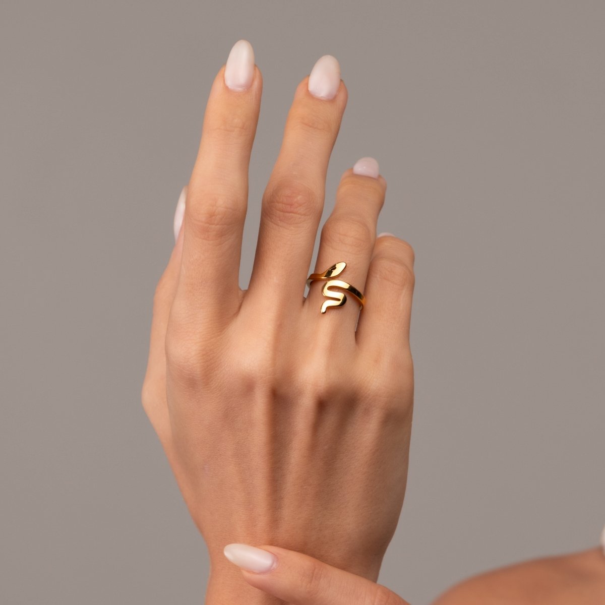 Ring Snake 18K Gold Plated in 18K gold-plated – Meiva ring view 4