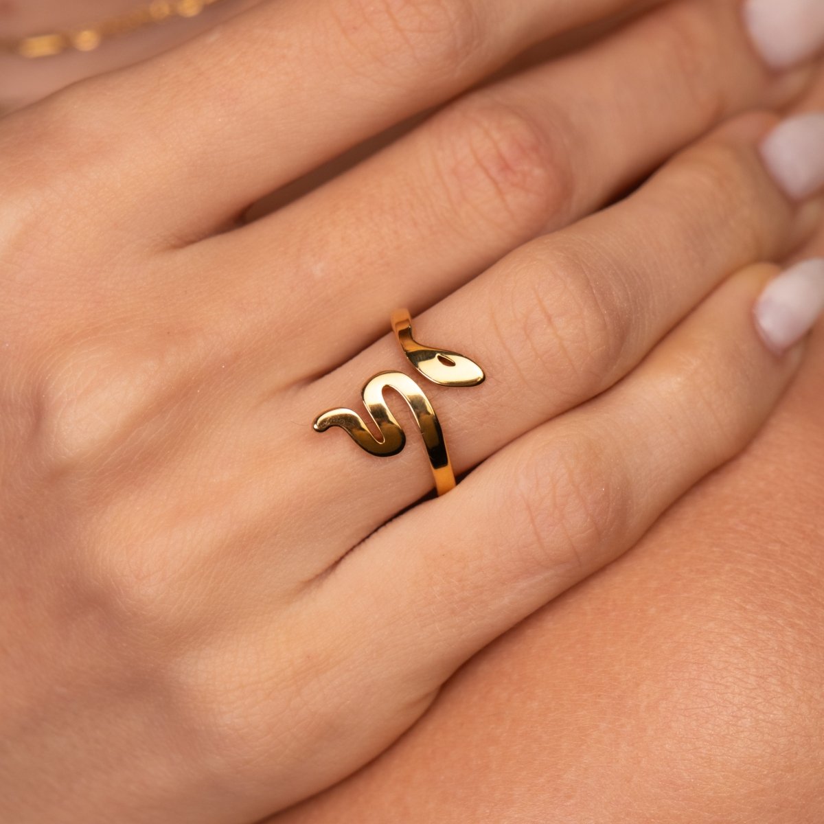 Ring Snake 18K Gold Plated in 18K gold-plated – Meiva ring view 5