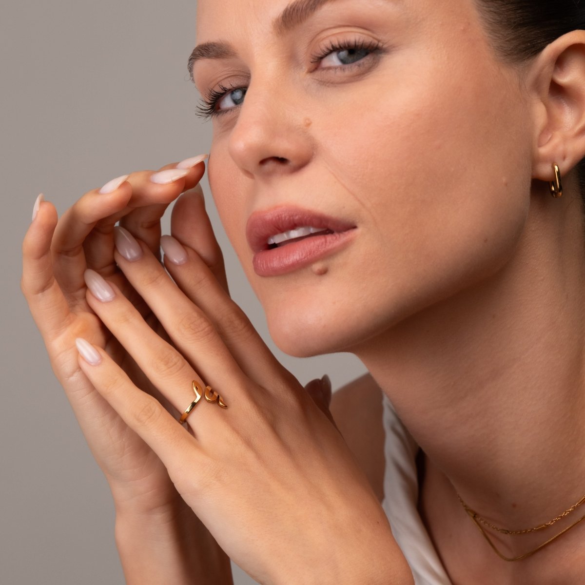 Ring Snake 18K Gold Plated in 18K gold-plated – Meiva ring view 8
