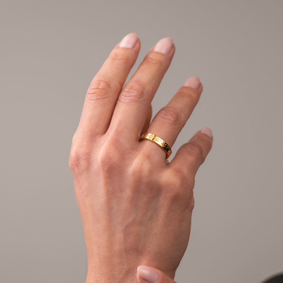 Ring Sky 18K Gold-Plated in 18K gold-plated – Meiva ring view 3