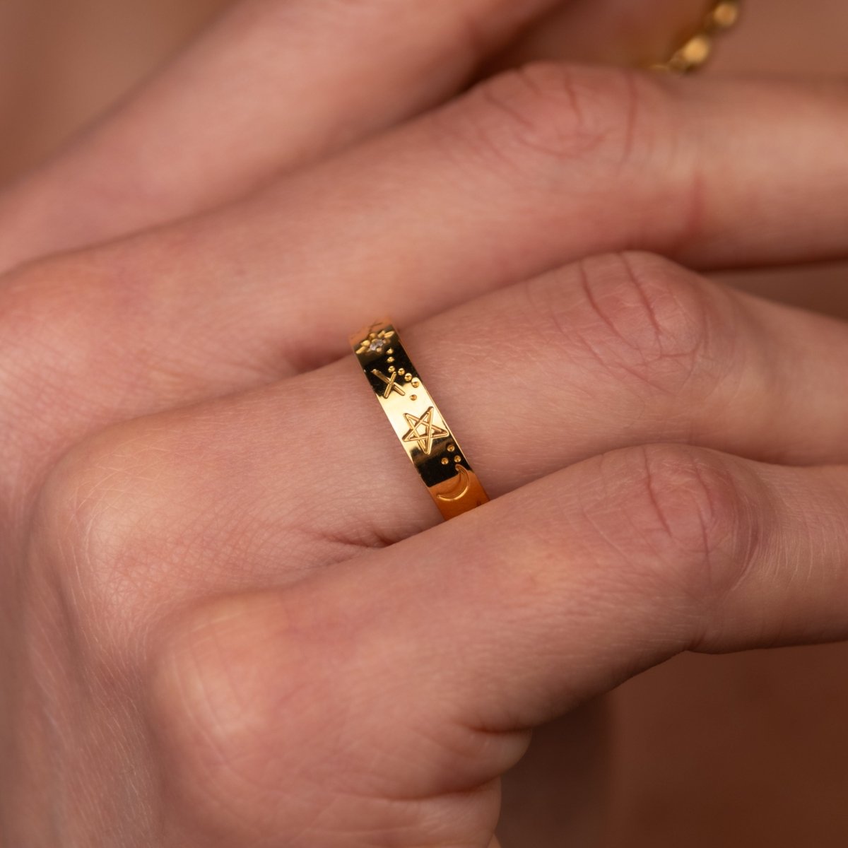 Ring Sky 18K Gold-Plated in 18K gold-plated – Meiva ring view 4