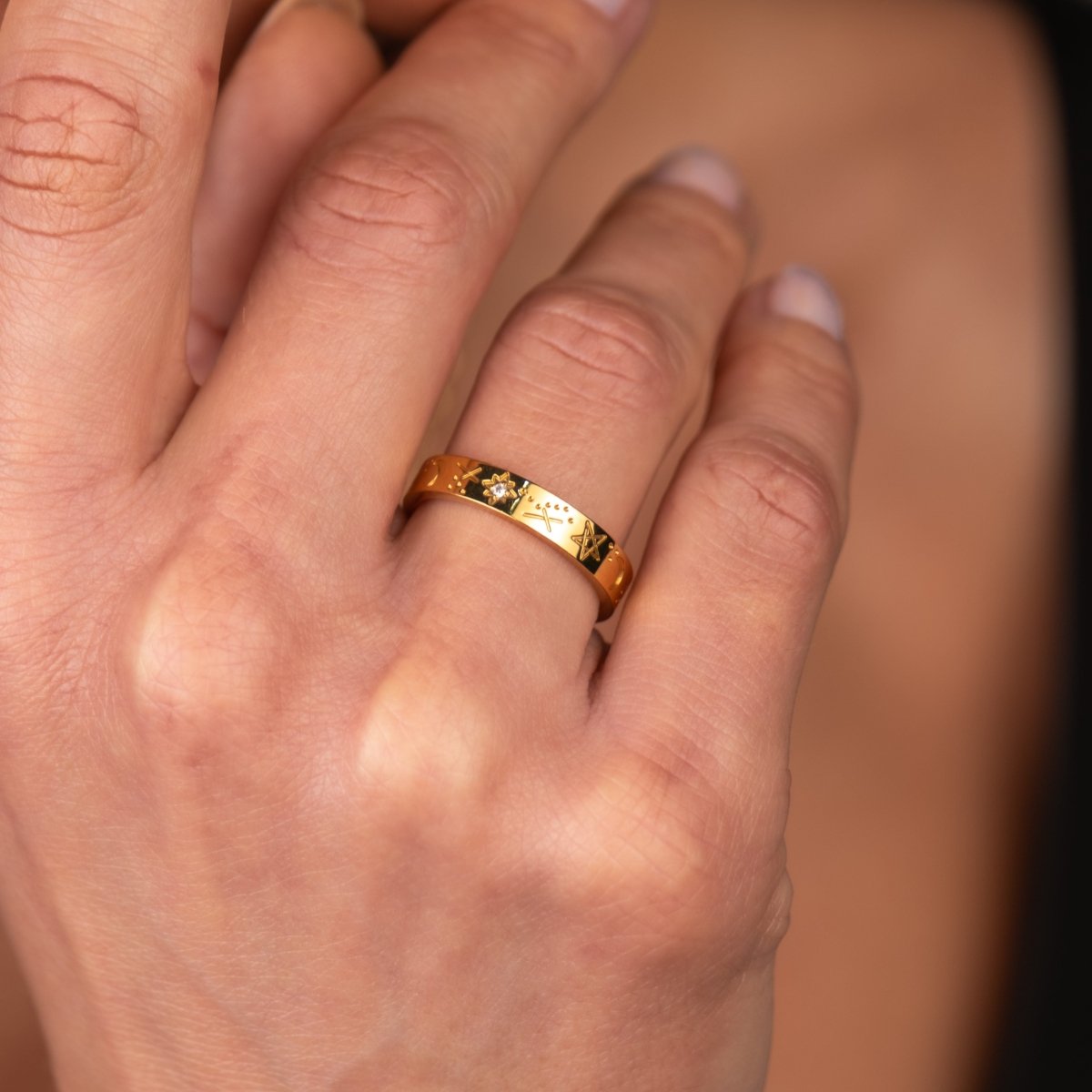 Ring Sky 18K Gold-Plated in 18K gold-plated – Meiva ring view 8