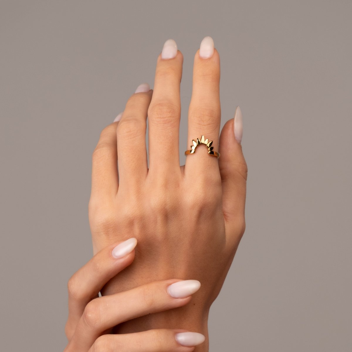 Ring Sunrise 18K Gold-Plated in 18K gold-plated – Meiva ring view 5