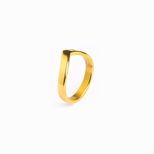 Ring Smooth Trinity 18K Gold Plated in 18K gold-plated – Meiva ring