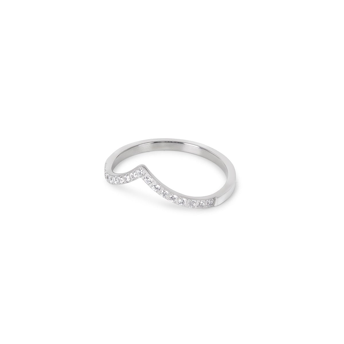 Ring Trinity Cubic Zirconia Silver in zirconia – Meiva ring
