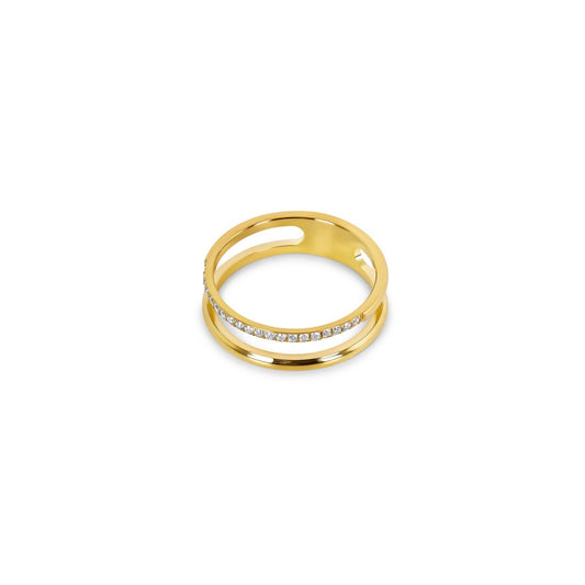 Ring Vienne Double Gold Plated 18K in 18K gold-plated – Meiva ring