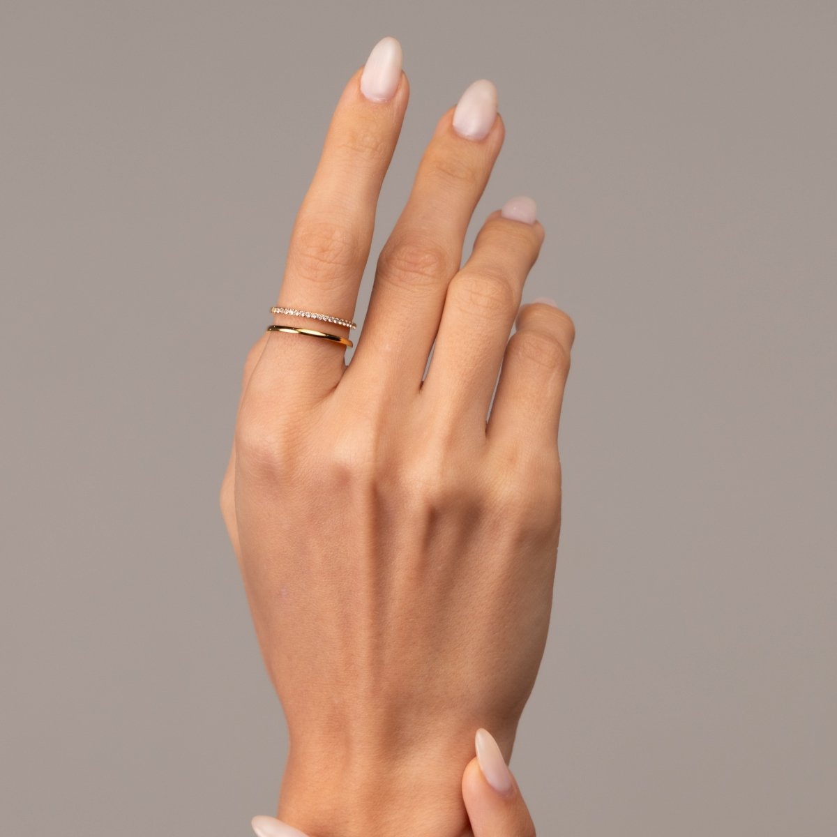 Ring Vienne Double Gold Plated 18K in 18K gold-plated – Meiva ring view 2