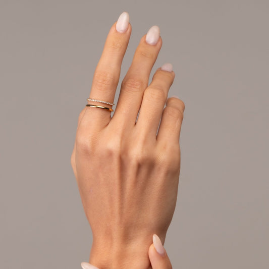 Ring Vienne Double Gold Plated 18K in 18K gold-plated – Meiva ring view 2