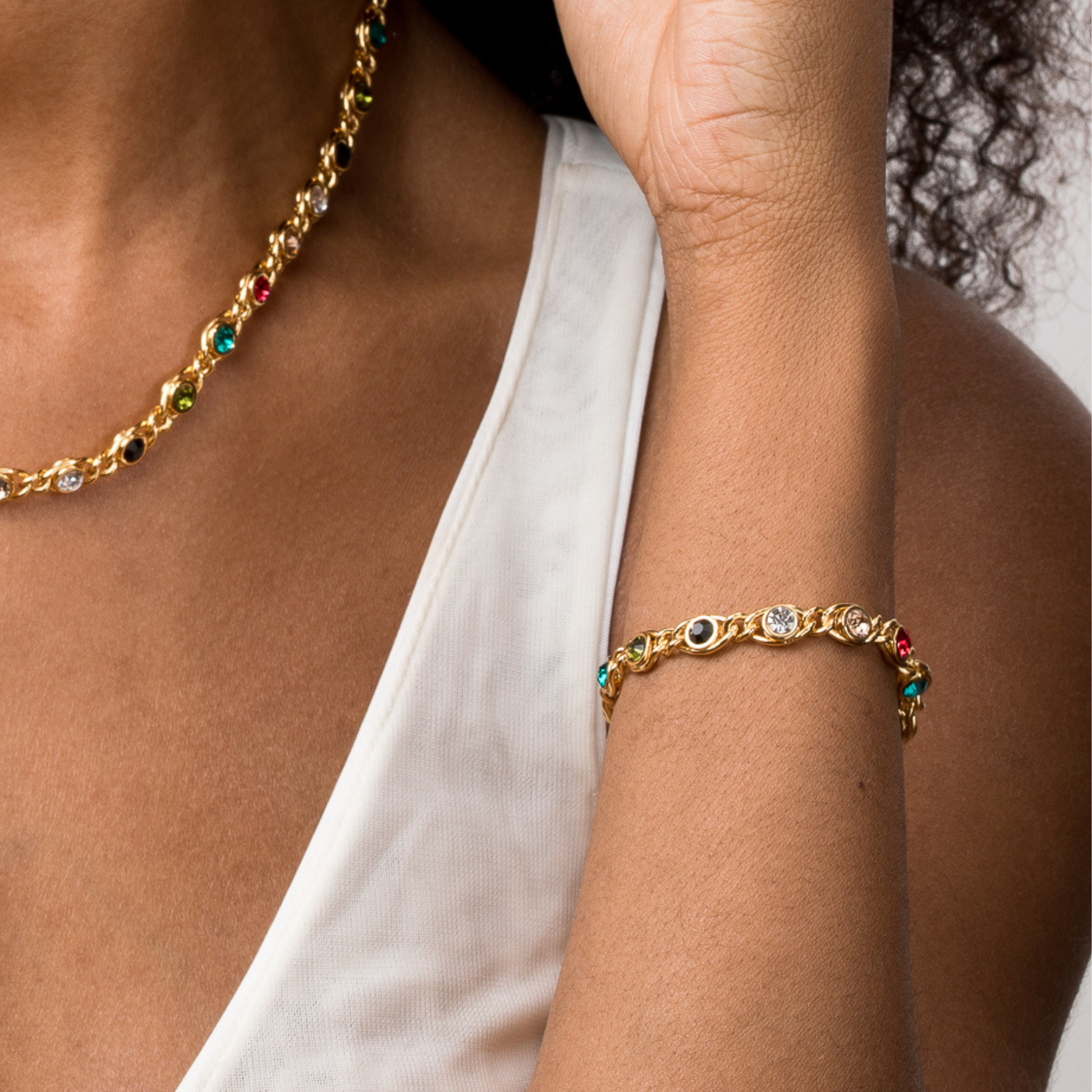 Set Chloe 18K Gold Plated in 18K gold-plated – Meiva jewelry view 4